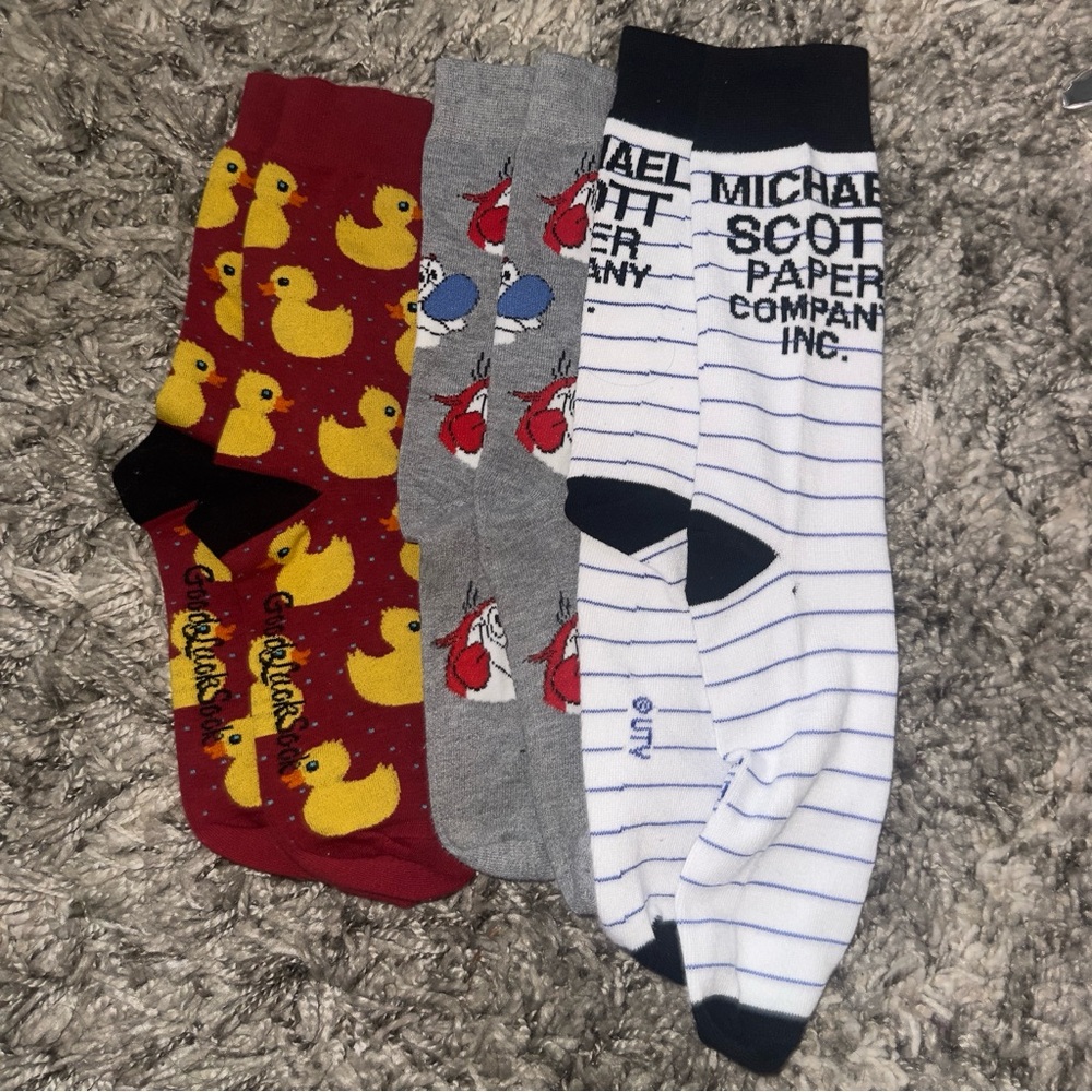 Novelty Socks Set - 3 Pairs